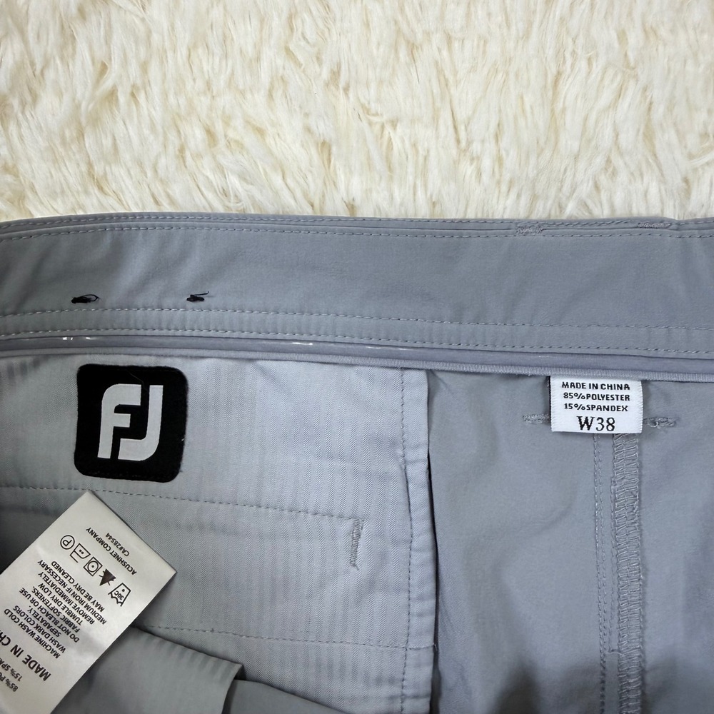 FootJoy Golf Shorts Mens 38 Gray Performance Stretch Flat Front FJ Golfcore - Picture 2 of 5